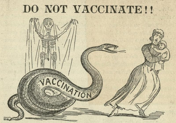 cartoon from an anti vaccination publication